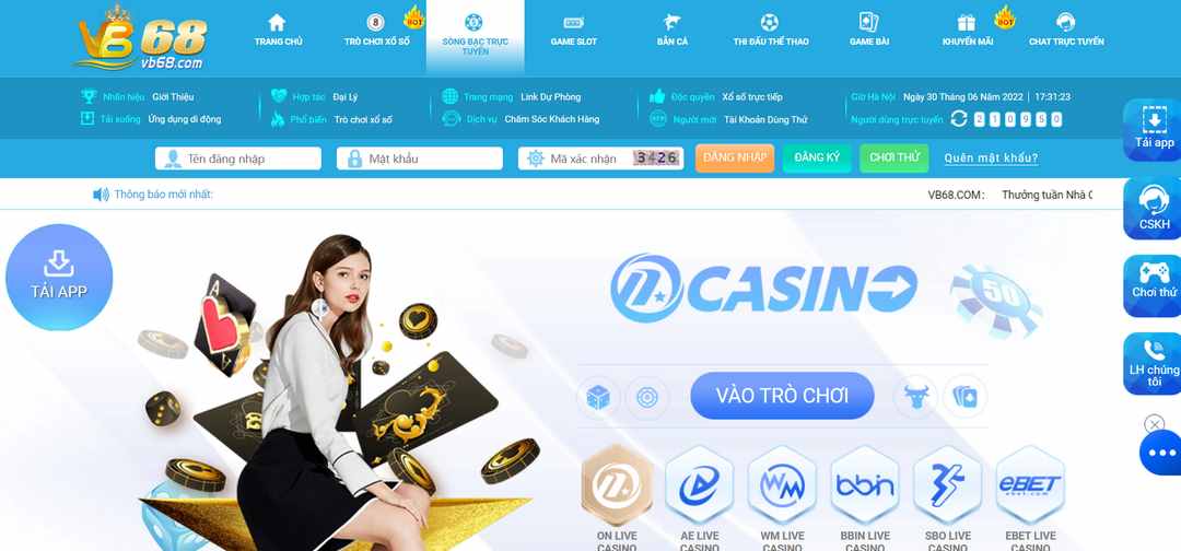 Casino trực tuyến là món ăn tinh thần đối với cược thủ